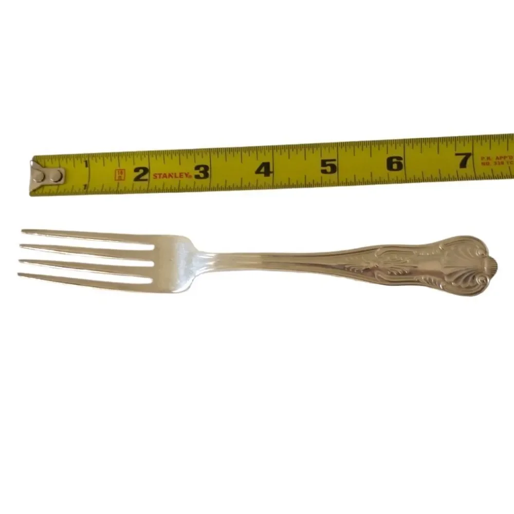 International Silver Co Dinner Fork Kings Pattern Silver Plate Flatware Single.‎